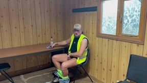 gay tradie caught jerking off hardcore rimming