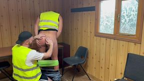 gay tradie caught jerking off hardcore rimming
