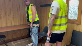 gay tradie caught jerking off hardcore rimming