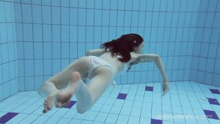 Roxalana Submerged in the Pool Naked