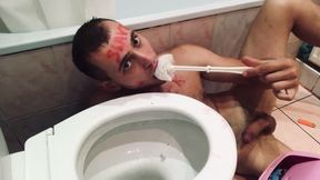 Toilet Licking Toilet Slave Boy