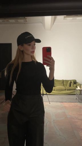nonnude goddess in leather