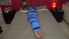 Luna Grey - mummified on bed