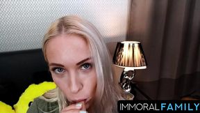 beautiful stepsister angelika grays takes virginity of shy stepbrother – immoral family 4k