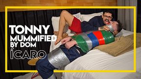 Tonny Tape Taped Up by Dom Ícaro (1080p) Gay Bondage - Gay Domination - Mummification - Tape Bondage - Tattoos - BDSM