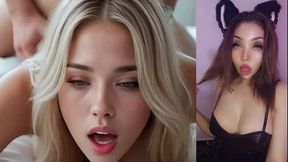 cogiendome a mi hermanastra rubia y dandole un buen sexo anal - masturbandome con ia