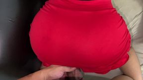 encontre a mi hijastra descansando en el mueble en falda corta muy ajustada y sexy con su gran culo que resalta es irresistible no me pude aguantar