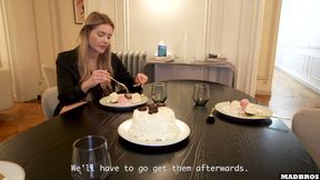 Two Super Hot French Blondes Get Pounded Anal And DP To Negotiate A Deal In A Fancy Parisian Apartment !!!