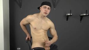 East Boys: Hairless amateur jerking big dick live on webcam