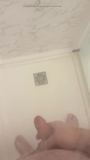 Retired Army Veteran Playing with His Cock in the Shower