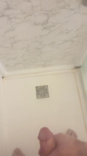 Retired Army Veteran Playing with His Cock in the Shower