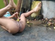 Tied up like a stray dog in a shitty place wants to get loose and pee 1