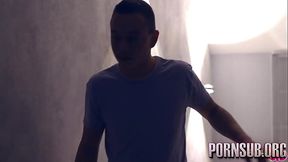 Seductive Latina milf seduces son's friend during a sleepover