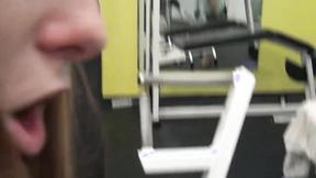”Ginger fucks a guy at the gym in front of boyfriends eyes”
