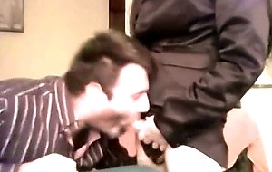 Italian tranny fucks a man in the kitchen