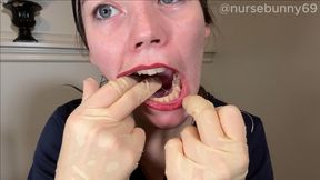 Flossing My Own Teeth in Scrubs 4K