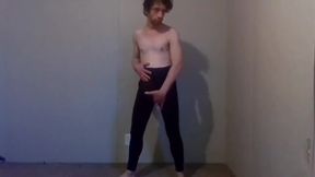 Trying Clothes on Dressing and Undressing - Black Jeggings Part 7