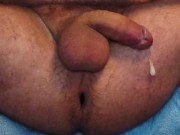 DaniSlaveSteS Anal Orgasm prostate No Hands Butt Plug Cum Hands free cumshot with plugged ass hole