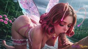 the fairy was summoned to fulfill a wish and fuck in the mouth.[ai]
