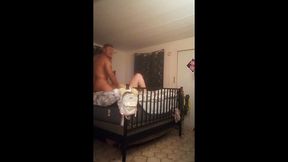 Cute girlfriend caught masturbating, gets a surprise hammer