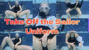 Oops... the sailor uniform is way too hard to move in underwater!