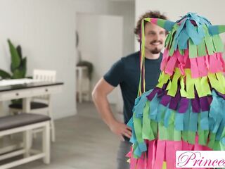 Nasty Stepsis Molly Little & Lana Smalls Invite Stepbro to beat their Piñata Vaginas