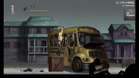 Hot blonde girl have sex with zombies and female zombies (Parassite in city) p2