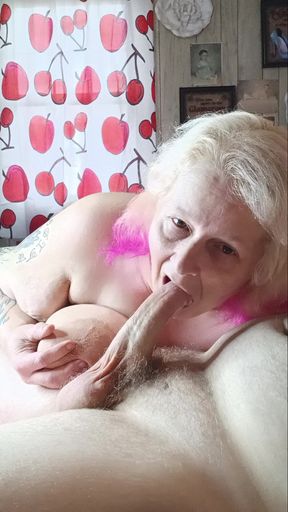 Showing off Her Sucking Skills Part 1