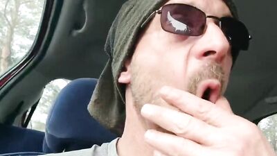 Big jerk off session in car, remi06cam4