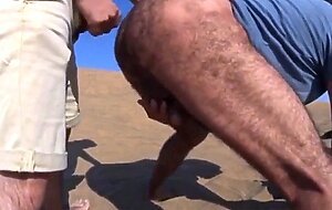 Bareback Outdoor Adventure With A Stranger On A Dune