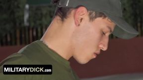 Young Private Loick Gauthier Gets The Butt-Tearing Up Of His Life From Jake Lotti - Military Knob