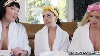 Sensational Lesbian Encounter: Stepmoms and Their Lover