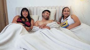 My Gay Friend Ends up Having a Threesome with My Friend and Me Filling My Tits with His Milk