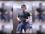 Horny Boy in Desperation Publicly Pees on Himself in the apartment Lobby