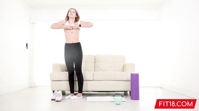 FIT18 - Natalie Porkman - POV Casting and Creampie of Tall Leggy Teen