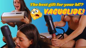 Cute girlfriend gets VacuGlide as a gift for her BF.