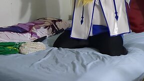 Pvc kigurumi cosplay breathplay experiment