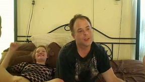 Two dirty bitches in front of webcam having fun with one guy