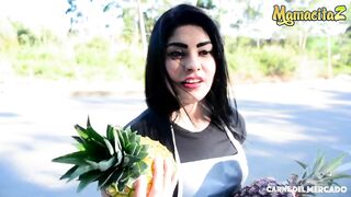 Carne Del Mercado - Big Ass Dark Haired Latina Beauty Fucks with Passion