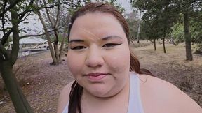 i love walking around in public with cum on my face and showing off my huge ass