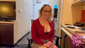 Pretty blonde teacher gives busty student private lessons
