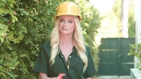 Hot construction worker fucks her client in a hot lesbian interaction