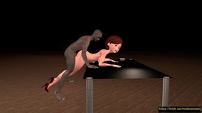 Helen Doggy in the Office Desk