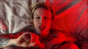 Teabag Split Tongue Blowjob Neon Porn Cum On Hair Asmr