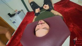 Face sitting in box, part 1, Anita Perversa and Slave Rebbit Gay, Cam by Manu, FULL HD