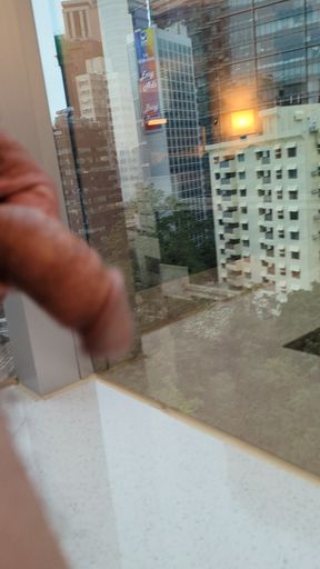 Hotel widow jerking in Hong Kong