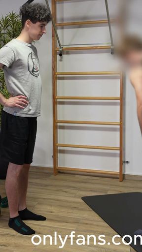 I suck my gym buddy until he squirts in my mouth   Clip 1