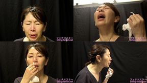 Chisato Shoda - CLOSE-UP of Japanese cute girl SNEEZING MOV