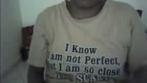 Amateur Indian milf aunty flashes her big boobs on webcam