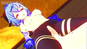 Ganyu and Aether Intimate Sex Compilation - Genshin Impact Hentai